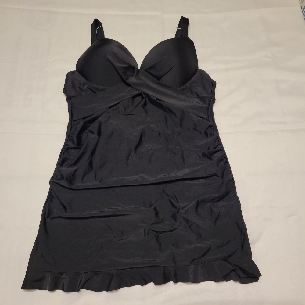 Sea Fancy Black  One Piece Swimsuit  Size L